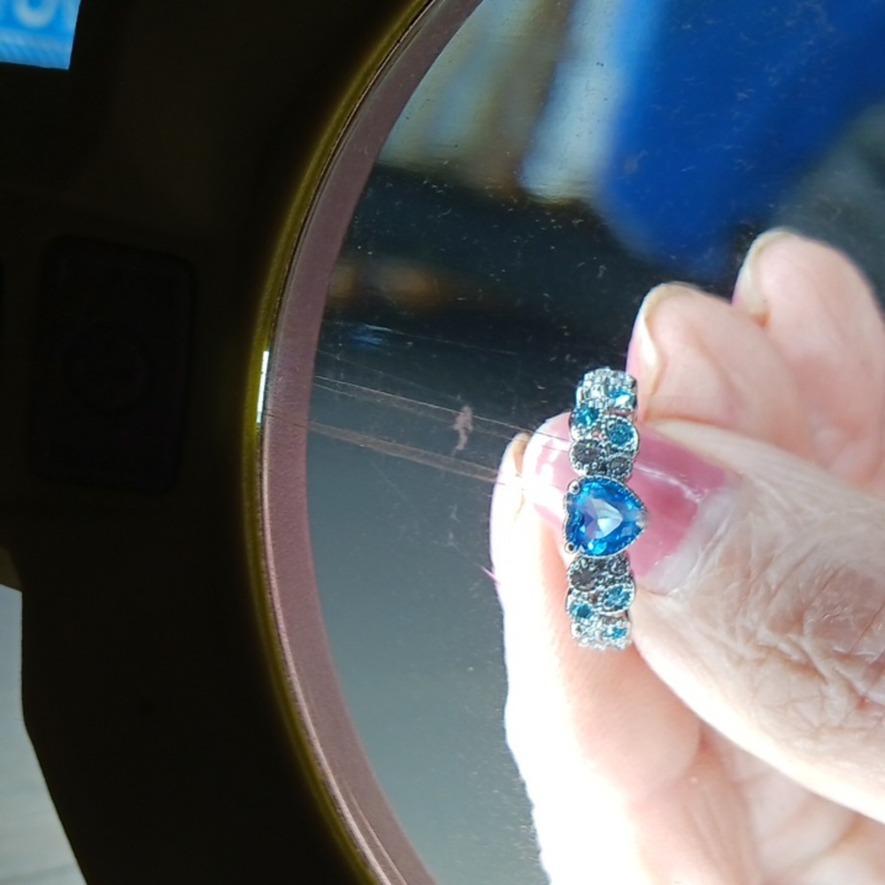 Womans  Jewelry 6 Blue Heart Ring